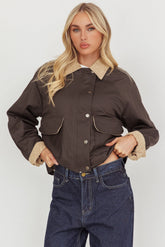 Halona Snap Button Pocket Jacket Charcoal