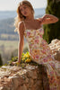 Elia' Ivory Floral Midi Sundress