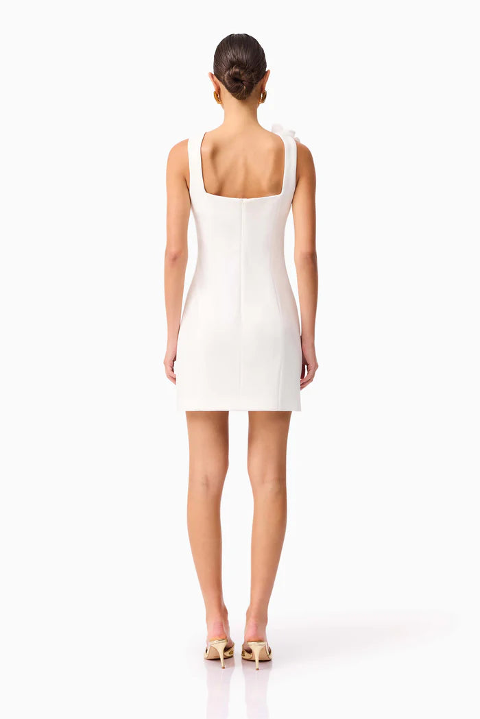 Chantelle Floral Mini Dress in White