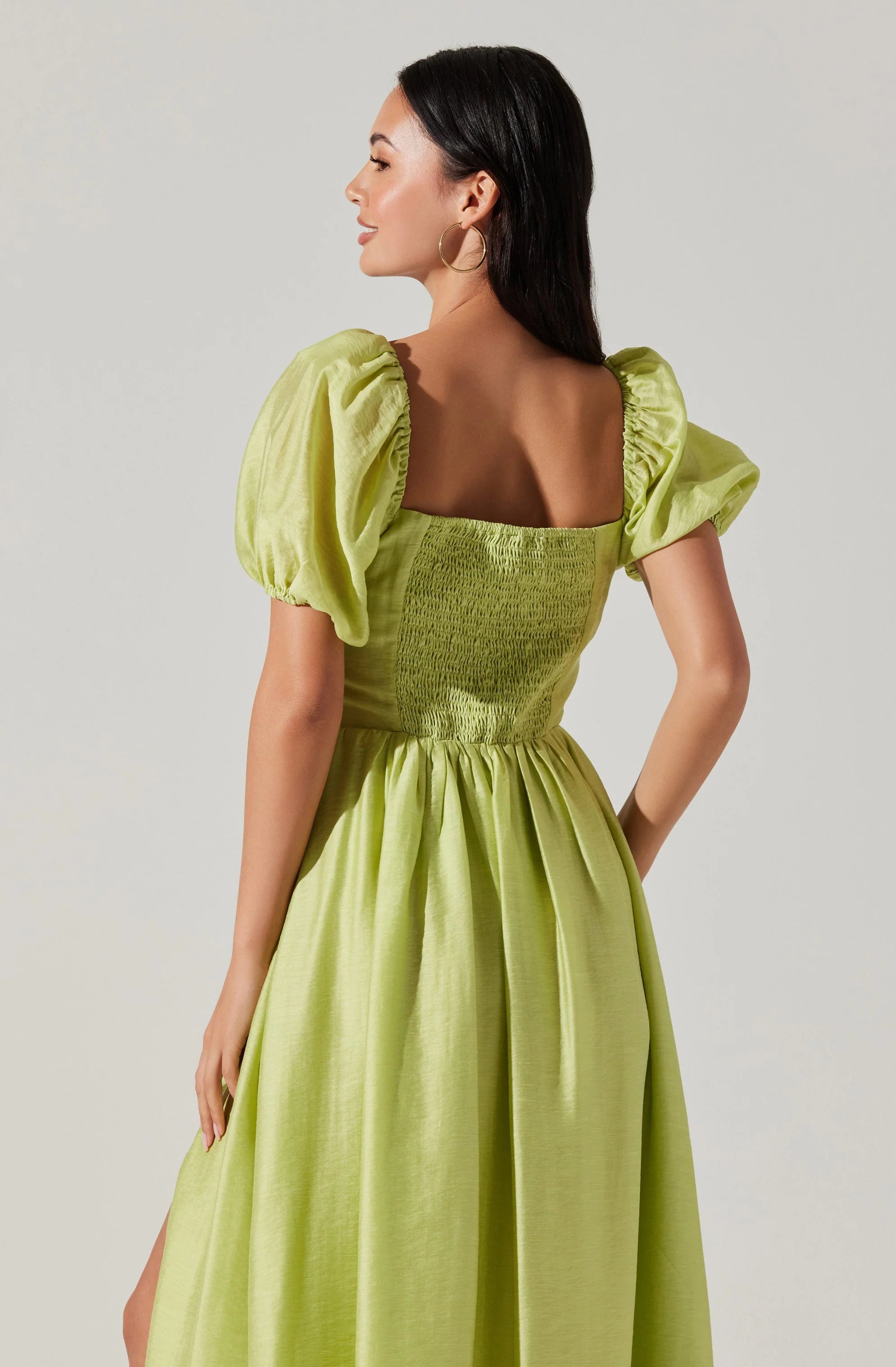 Lunaria Pleated Bustier Midi Dress