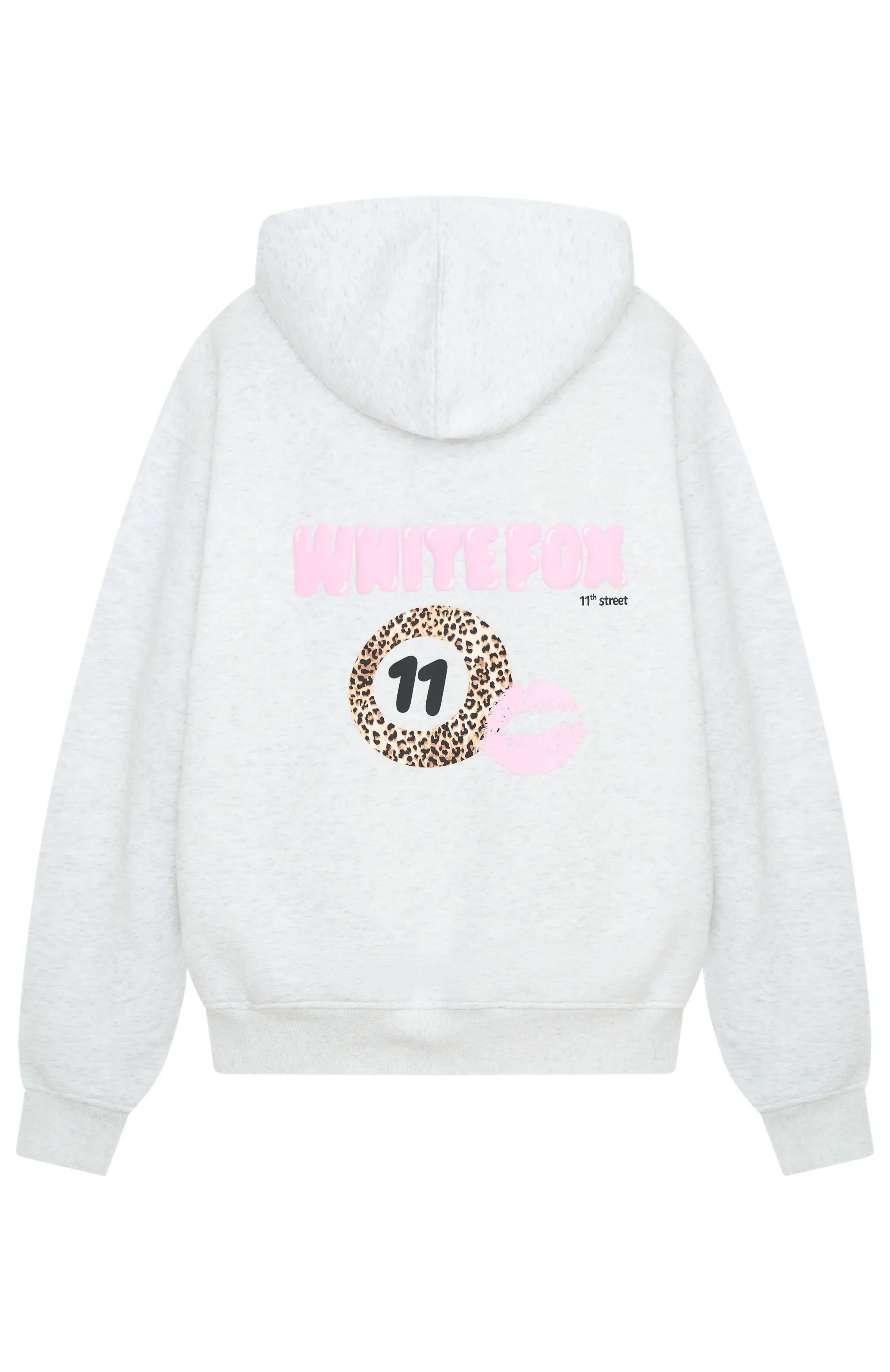 11th Street She's So Lucky Oversized Hoodie Leopard Splice